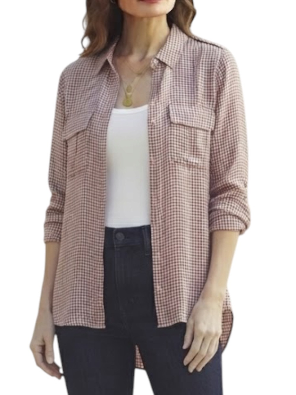 Silence & Noise Urban Outfitters Blush Pink Button Down Shirt Medium
